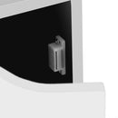 Mesita de noche blanca de 1 puerta