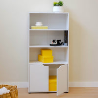 Estantería librería blanca de 59x119 cm