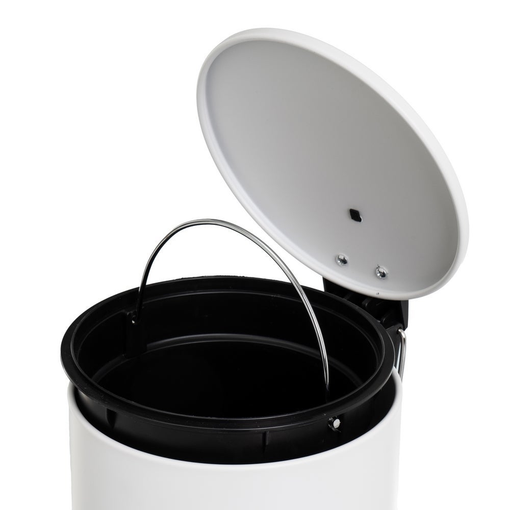 Papelera con pedal blanco 5L