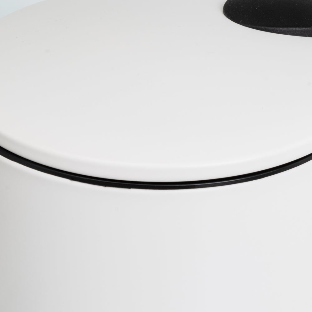 Papelera con pedal blanco 5L