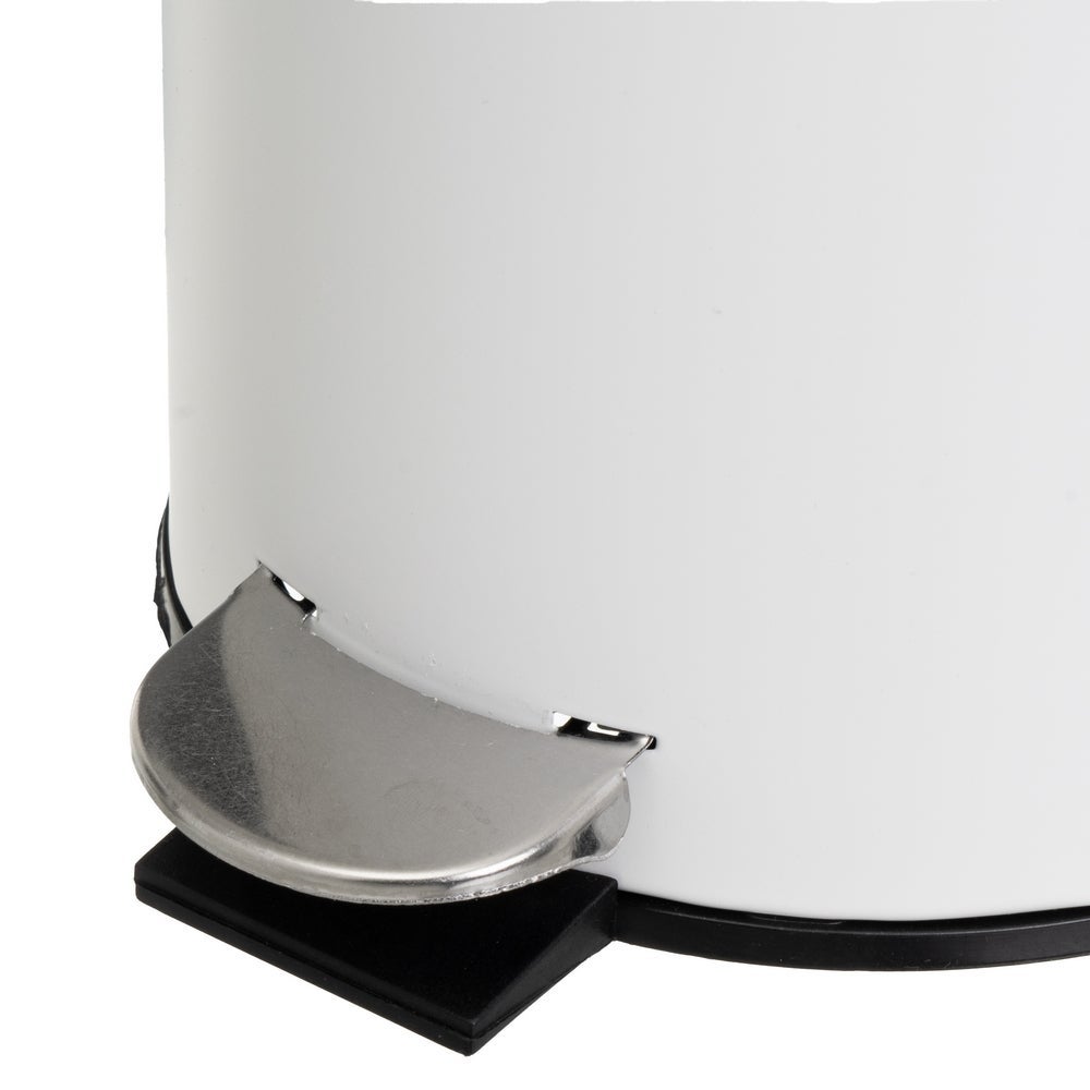 Papelera con pedal blanco 5L