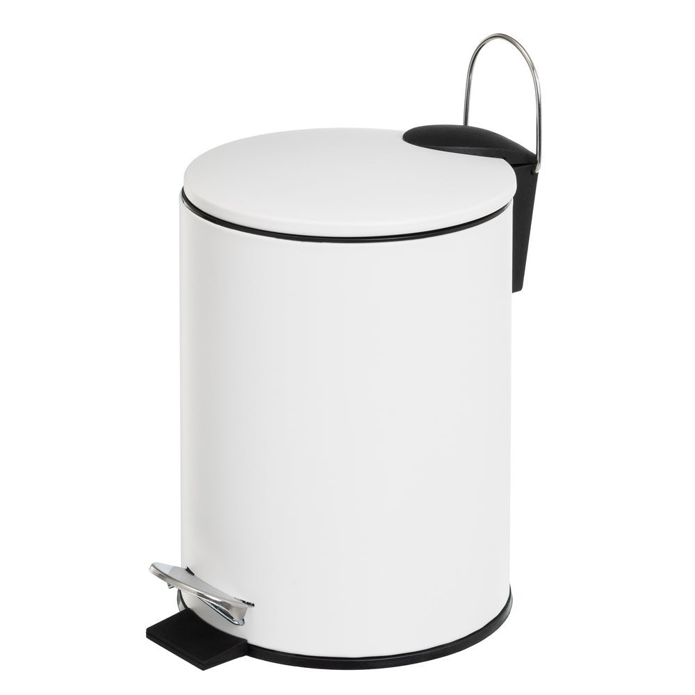 Papelera con pedal blanco 5L