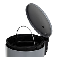Papelera con pedal gris 5L