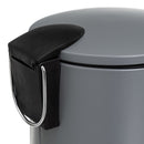Papelera con pedal gris 5L