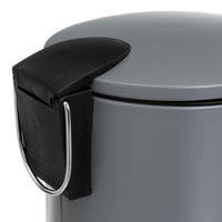 Papelera con pedal gris 5L