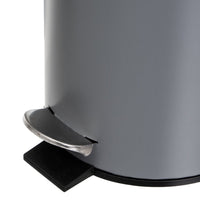 Papelera con pedal gris 5L