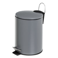 Papelera con pedal gris 5L