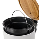 Papelera con pedal blanco 5L