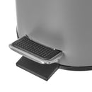 Papelera con pedal gris 5L