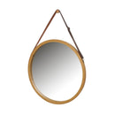 Espejo correa de bambú natural de 50 cm