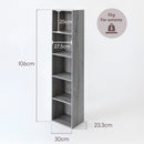 Estantería Cubo gris de 132 cm