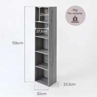 Estantería Cubo gris de 132 cm