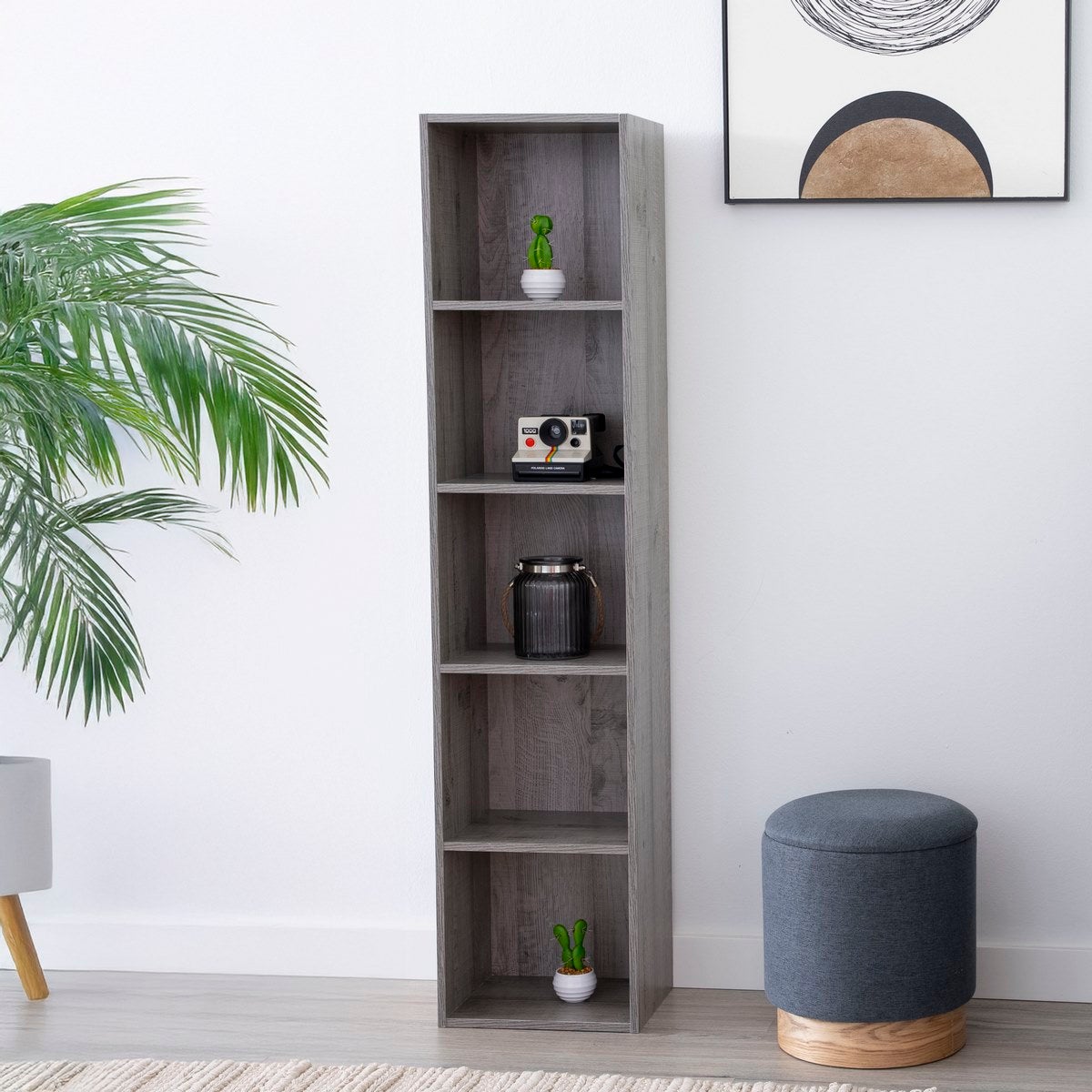 Estantería Cubo gris de 132 cm