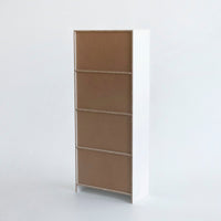 Librería 3 estantes blanca