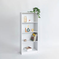 Librería 3 estantes blanca