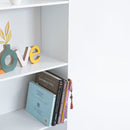 Librería 3 estantes blanca