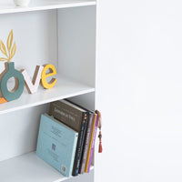 Librería 3 estantes blanca