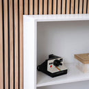 Librería 3 estantes blanca