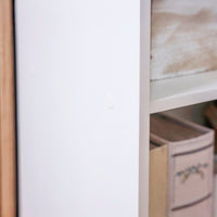 Librería 3 estantes blanca