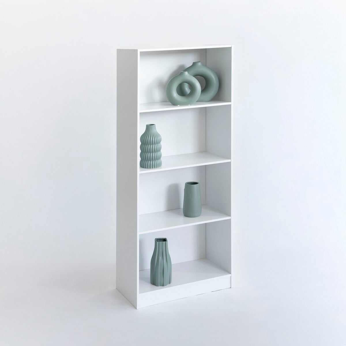 Librería 3 estantes blanca