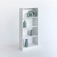 Librería 3 estantes blanca