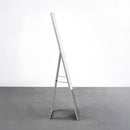 Espejo de pie plateado de 151 cm