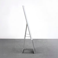 Espejo de pie plateado de 151 cm