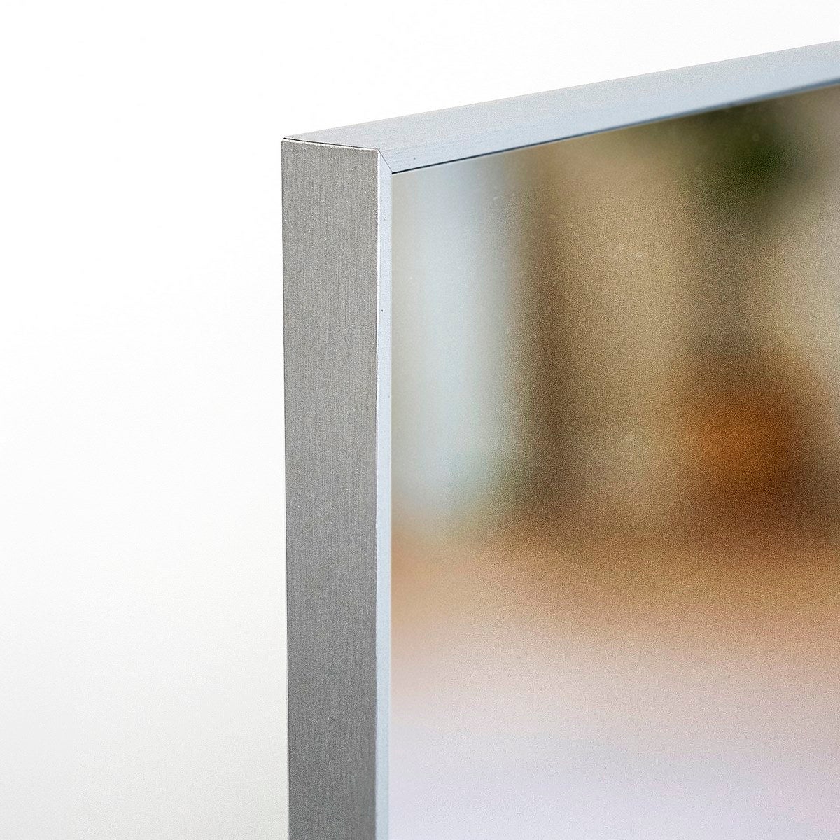 Espejo de pie plateado de 151 cm