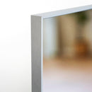 Espejo de pie plateado de 151 cm