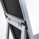 Espejo de pie plateado de 151 cm