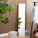 Espejo de pie plateado de 151 cm