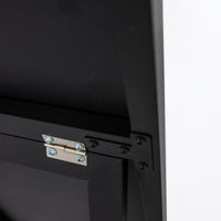 Espejo de pie negro de 151 cm