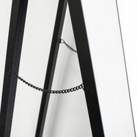 Espejo de pie negro de 151 cm