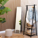 Espejo de pie negro de 151 cm