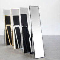 Espejo de pie negro de 151 cm