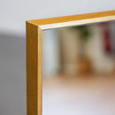 Espejo de pie dorado de 151 cm