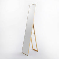 Espejo de pie dorado de 151 cm