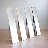 Espejo de pie dorado de 151 cm