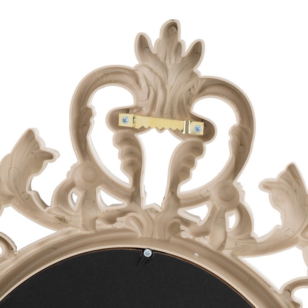 Espejo cornucopia beige