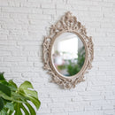 Espejo cornucopia beige