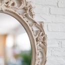 Espejo cornucopia beige