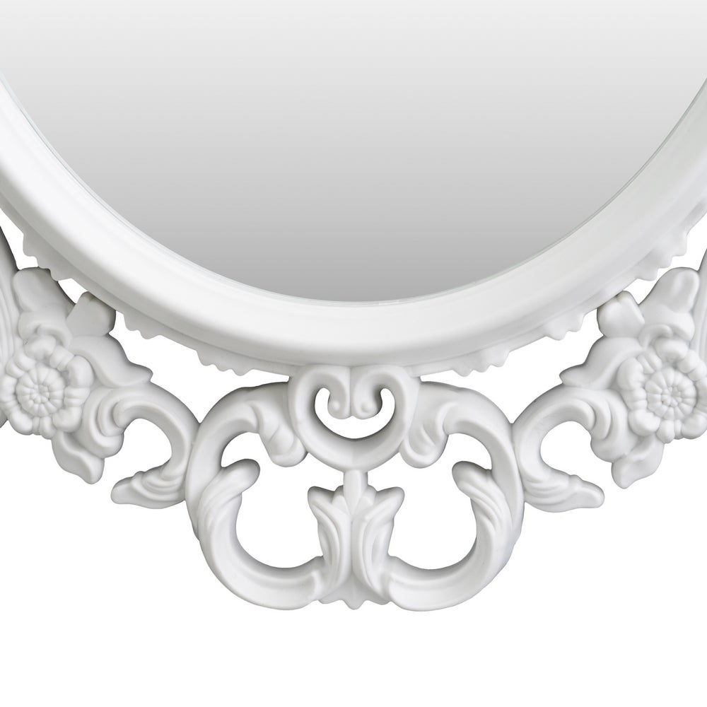 Espejo cornucopia blanco