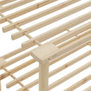 Zapatero de madera de abeto natural