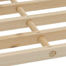 Zapatero de madera de abeto natural