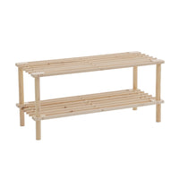 Zapatero de madera de abeto natural