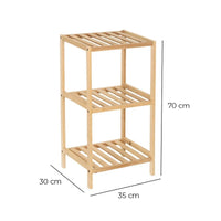 Estantería de madera de 70 cm