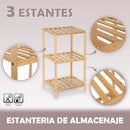 Estantería de madera de 70 cm