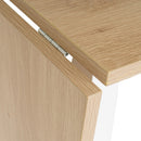 Mesa de cocina extensible blanca de 138cm