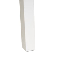 Mesa de cocina extensible blanca de 138cm