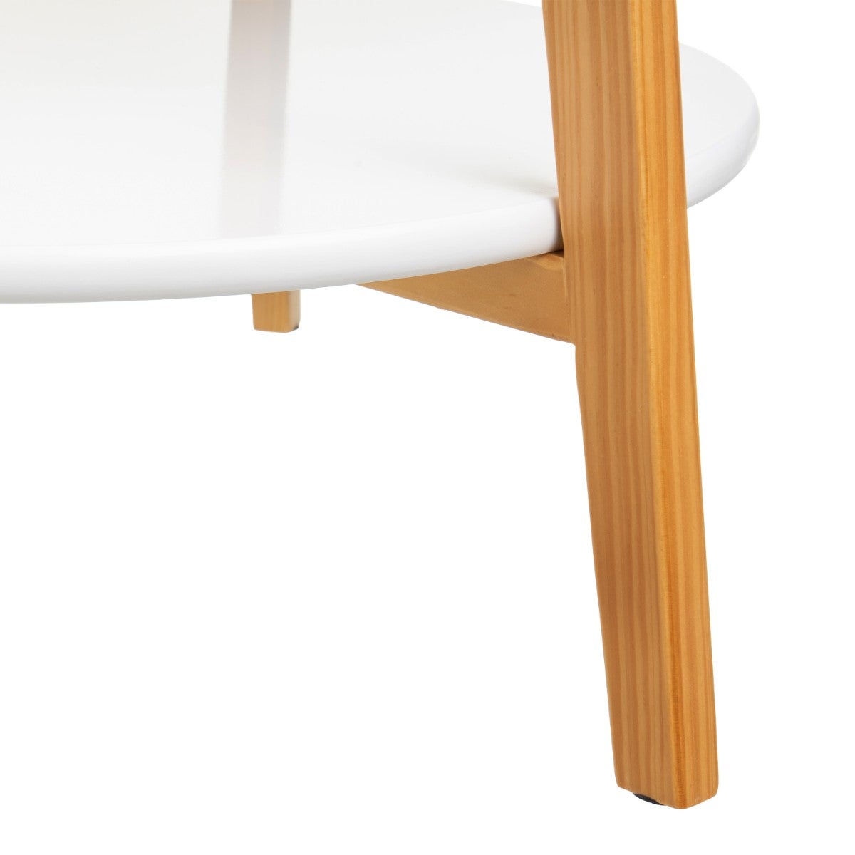 Set de 2 mesas auxiliares blancas